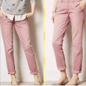 Anthropologie | Pilcro Hyphen Fit Blush Khakis